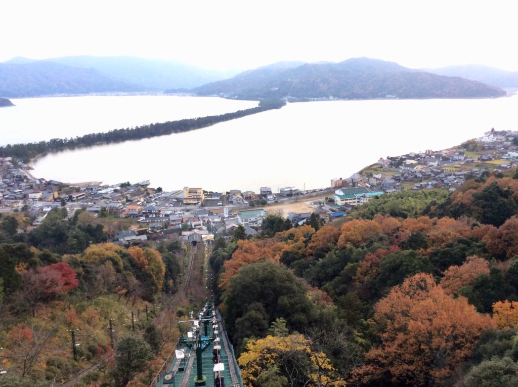 傘松公園山頂から